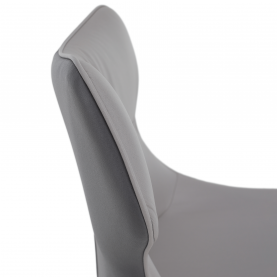 Étkezőszék, világosszürke/sötétszürke/fekete, TABITA