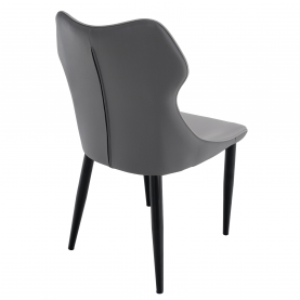 Étkezőszék, világosszürke/sötétszürke/fekete, TABITA