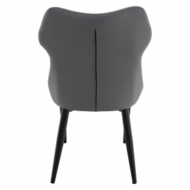 Étkezőszék, világosszürke/sötétszürke/fekete, TABITA