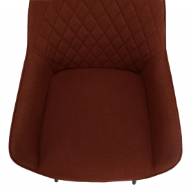 Design fotel, barna/fekete, OSKOR