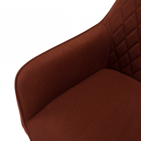 Design fotel, barna/fekete, OSKOR