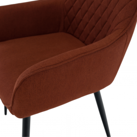 Design fotel, barna/fekete, OSKOR