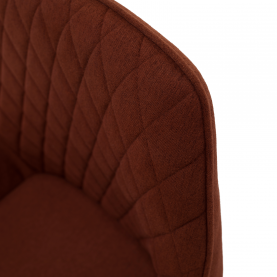 Design fotel, barna/fekete, OSKOR