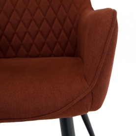 Design fotel, barna/fekete, OSKOR