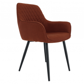 Design fotel, barna/fekete, OSKOR