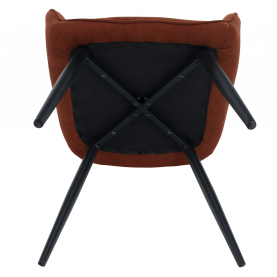 Design fotel, barna/fekete, OSKOR