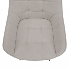 Design fotel, bézs/fekete, MARKEN