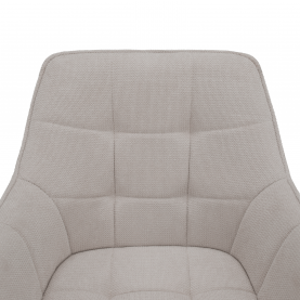 Design fotel, bézs/fekete, MARKEN