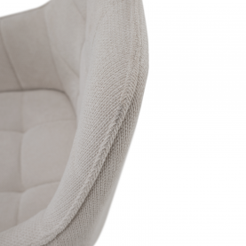 Design fotel, bézs/fekete, MARKEN