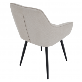 Design fotel, bézs/fekete, MARKEN