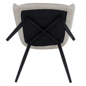 Design fotel, bézs/fekete, MARKEN