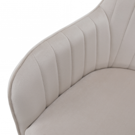 Design fotel, bézses szürke Velvet szövet, AURIL Design fotel, bézses szürke Velvet szövet, AURIL