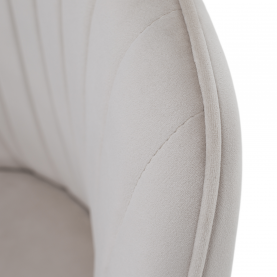 Design fotel, bézses szürke Velvet szövet, AURIL Design fotel, bézses szürke Velvet szövet, AURIL