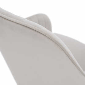 Design fotel, bézses szürke Velvet szövet, AURIL Design fotel, bézses szürke Velvet szövet, AURIL