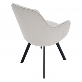 Design fotel, bézses szürke Velvet szövet, AURIL Design fotel, bézses szürke Velvet szövet, AURIL