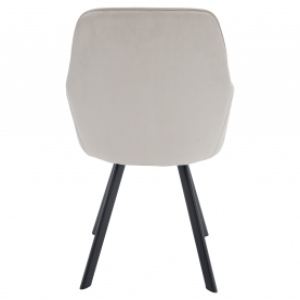 Design fotel, bézses szürke Velvet szövet, AURIL Design fotel, bézses szürke Velvet szövet, AURIL