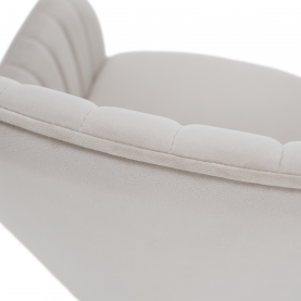 Design fotel, bézses szürke Velvet szövet, AURIL Design fotel, bézses szürke Velvet szövet, AURIL
