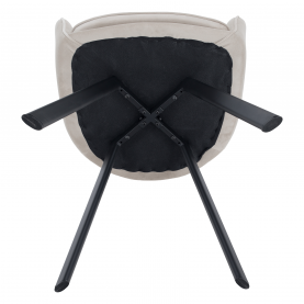 Design fotel, bézses szürke Velvet szövet, AURIL Design fotel, bézses szürke Velvet szövet, AURIL