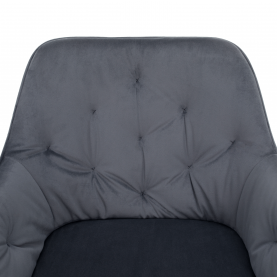 Design fotel, szürke Velvet szövet, VERIO Design fotel, szürke Velvet szövet, VERIO