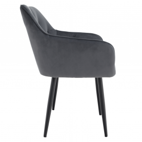 Design fotel, szürke Velvet szövet, VERIO Design fotel, szürke Velvet szövet, VERIO