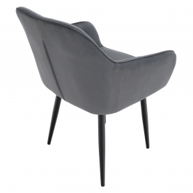 Design fotel, szürke Velvet szövet, VERIO Design fotel, szürke Velvet szövet, VERIO