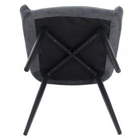 Design fotel, szürke Velvet szövet, VERIO Design fotel, szürke Velvet szövet, VERIO