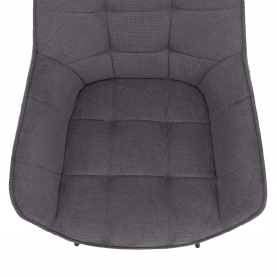 Design fotel, szürke/fekete, MARKEN Design fotel, szürke/fekete, MARKEN