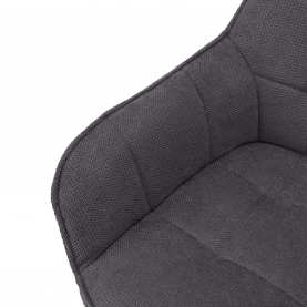 Design fotel, szürke/fekete, MARKEN Design fotel, szürke/fekete, MARKEN
