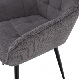 Design fotel, szürke/fekete, MARKEN Design fotel, szürke/fekete, MARKEN