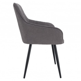 Design fotel, szürke/fekete, MARKEN Design fotel, szürke/fekete, MARKEN