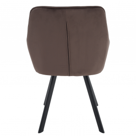 Design fotel, szürkésbarna Velvet/fekete, PETIN Design fotel, szürkésbarna Velvet/fekete, PETIN