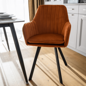Design fotel, terrakotta Velvet szövet, AURIL Design fotel, terrakotta Velvet szövet, AURIL