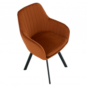 Design fotel, terrakotta Velvet szövet, AURIL Design fotel, terrakotta Velvet szövet, AURIL