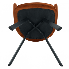 Design fotel, terrakotta Velvet szövet, AURIL Design fotel, terrakotta Velvet szövet, AURIL