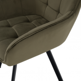 Design fotel, zöld Velvet/fekete, PETIN Design fotel, zöld Velvet/fekete, PETIN