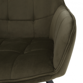 Design fotel, zöld Velvet/fekete, PETIN Design fotel, zöld Velvet/fekete, PETIN