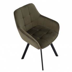 Design fotel, zöld Velvet/fekete, PETIN Design fotel, zöld Velvet/fekete, PETIN