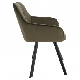 Design fotel, zöld Velvet/fekete, PETIN Design fotel, zöld Velvet/fekete, PETIN