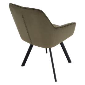 Design fotel, zöld Velvet/fekete, PETIN Design fotel, zöld Velvet/fekete, PETIN