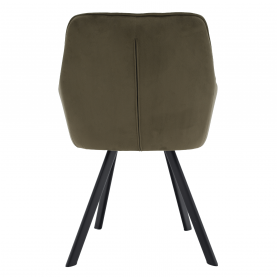 Design fotel, zöld Velvet/fekete, PETIN Design fotel, zöld Velvet/fekete, PETIN