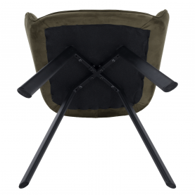 Design fotel, zöld Velvet/fekete, PETIN Design fotel, zöld Velvet/fekete, PETIN