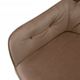 Fotel, világosbarna/fekete, VERIO Fotel, világosbarna/fekete, VERIO