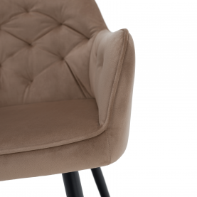 Fotel, világosbarna/fekete, VERIO Fotel, világosbarna/fekete, VERIO