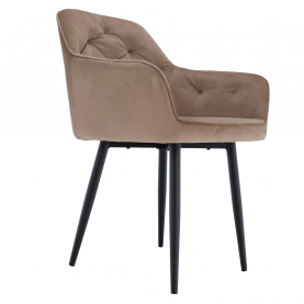 Fotel, világosbarna/fekete, VERIO Fotel, világosbarna/fekete, VERIO