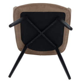 Fotel, világosbarna/fekete, VERIO Fotel, világosbarna/fekete, VERIO