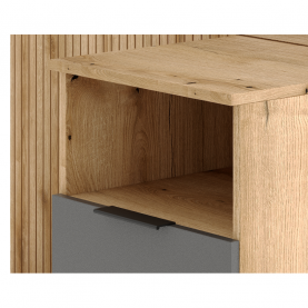 Előszobai készlet, evoke tölgy/grafit, NODRI