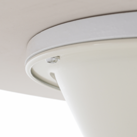 Dohányzóasztalok, 2 db-os szett, fehér márvány/fehér/arany, acél, MABUZ Dohányzóasztalok, 2 db-os szett, fehér márvány/fehér/arany, acél, MABUZ