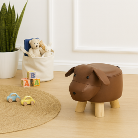 Kutya alakú zsámoly, barna/természetes, TAMALI Kutya alakú zsámoly, barna/természetes, TAMALI