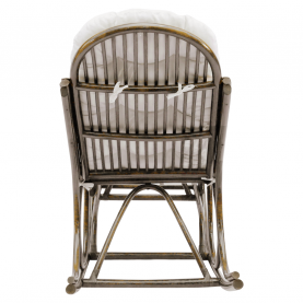 Hintafotel, sötétbarna/bézs, AGATON Hintafotel, sötétbarna/bézs, AGATON