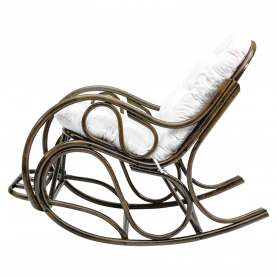 Hintafotel, sötétbarna/bézs, AGATON Hintafotel, sötétbarna/bézs, AGATON